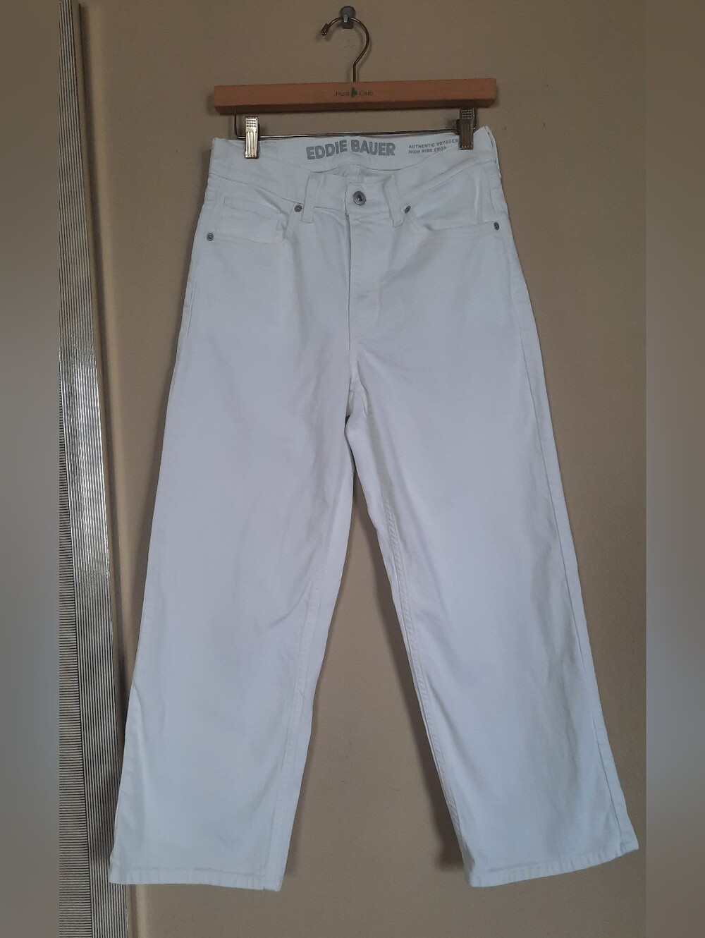 Eddie Bauer Men's White Relaxed Straight Jeans
